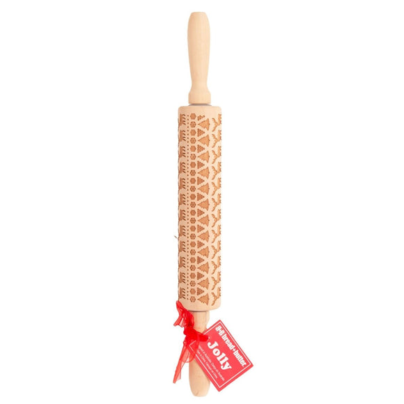 Bread and Butter Laser Etch Wooden Rolling Pin - Fairisle - RnR Galore