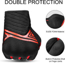 Breathable Mesh Motorcycle Gloves Touchscreen with TPR Palm Pad Hard Knuckle - Red - Large - RnR Galore