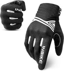 Breathable Mesh Motorcycle Gloves Touchscreen with TPR Palm Pad Hard Knuckle - White - XLarge - RnR Galore