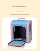 Breathable Pet Carrier Backpack - Large Capacity, Multiple Windows, Oxford Cloth(pink) - RnR Galore