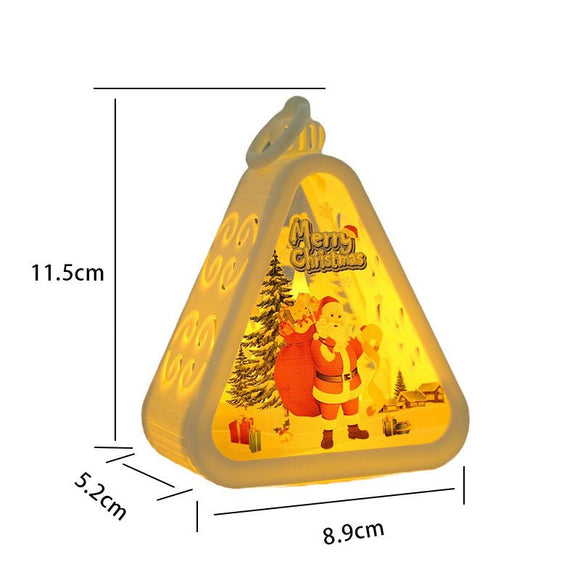 Bronze color Snowman Charming Christmas Scene Mini Lanterns (Set of 3) - Battery Operated LED Lights for a Cozy Holiday Glow - RnR Galore