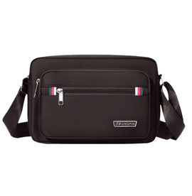 Brown Dual - Style Men's Oxford Cloth Crossbody Bag Bundle - Oxford Cloth Business Shoulder Bag, Multi - Functional Large Capacity, Fits 8 - inch Tablet - RnR Galore