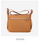 Brown Multi - Pocket Lightweight Nylon Crossbody Bag – Stylish, Functional, and Spacious Shoulder Bag for Women - RnR Galore