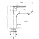 Brushed Gold Round Short Bathroom Vanity Laundry Chrome Basin Mixer Faucet Tap - RnR Galore