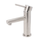 Brushed Nickel Basic Round Bathroom Basin Mixer Laundry Vanity Sink Faucet Tap - RnR Galore