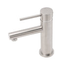 Brushed Nickel Basic Round Bathroom Basin Mixer Laundry Vanity Sink Faucet Tap - RnR Galore