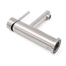 Brushed Nickel Basic Round Bathroom Basin Mixer Laundry Vanity Sink Faucet Tap - RnR Galore
