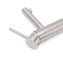 Brushed Nickel Basic Round Bathroom Basin Mixer Laundry Vanity Sink Faucet Tap - RnR Galore