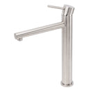 Brushed Nickel Classic Round Bathroom Basin Straight Spout Mixer Sink Faucet Tap - RnR Galore
