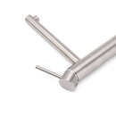 Brushed Nickel Classic Round Bathroom Basin Straight Spout Mixer Sink Faucet Tap - RnR Galore