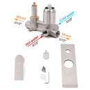 Brushed Nickel Silver Square Stylish 1/2inch Shower Mixer Diverter 2 Way Switch - RnR Galore