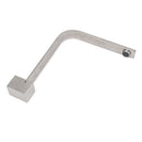 Brushed Nickel Square Spout Gooseneck Arm High Rise Bathtub Filler Water Outlet - RnR Galore