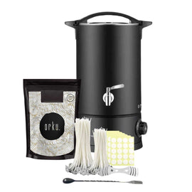 Candle Making Kit - Wax Melting Heater + Soy Wax Flakes + Wicks - RnR Galore