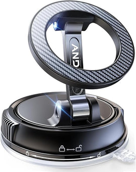 Car Phone Holder for [78+LBS Strongest Suction & 2400gf Magnetic] 360° Adjustable Car Phone Mount - Car Phone Holder - RnR Galore