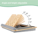 CARLA HOME Bamboo Laptop Lap Desk with Cushion and Angle Adjustable for Office and Home - RnR Galore