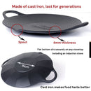 Cast Iron 36cm Korean Japanese BBQ Barbecue Grill Pan Plate Round Griddle Plate Indoor outdoor - RnR Galore