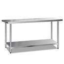 Cefito 610 x 1829mm Commercial Stainless Steel Kitchen Bench - RnR Galore