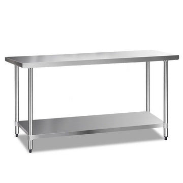 Cefito 610 x 1829mm Commercial Stainless Steel Kitchen Bench - RnR Galore