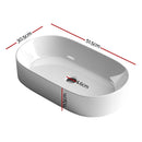 Cefito Bathroom Basin Ceramic Vanity Sink Hand Wash Bowl 52x31cm - RnR Galore