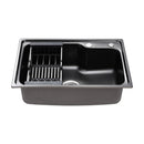 Cefito Kitchen Sink 61X43CM Stainless Steel Basin Single Bowl Black Drain Basket - RnR Galore