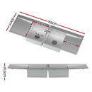 Cefito Kitchen Sink Basin Stainless Steel Under/Top/Flush Mount Bowl 155X50CM - RnR Galore