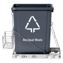 Cefito Pull Out Bin Kitchen Cabinet Slide Garbage Rubbish Bins Basket 40L Grey - RnR Galore