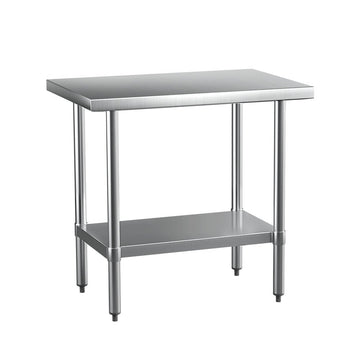 Cefito Stainless Steel Kitchen Benches Work Bench 910x610mm 430 - RnR Galore
