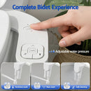 Cefito Ultra - Slim Bidet Attachment Detachable Bidet with Self - Cleaning Dual Nozzle Non - Electric Adjustable Water Pressure, Cold Water Toilet Bide - RnR Galore