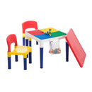 Children's 2 - in - 1 Building Blocks Table & Chairs Set w/ 100 Blocks - RnR Galore