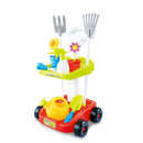 Children's Gardening Trolley Set with Fake Garden Tools for Toddlers - RnR Galore
