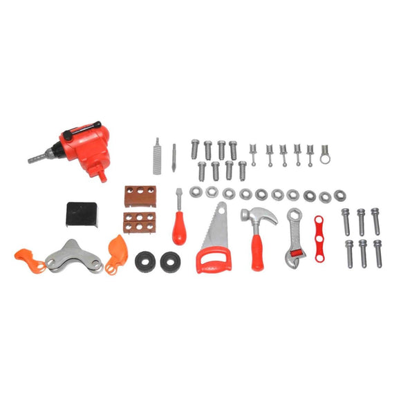 Children's Tool Workbench Playset w/ Toy Tools & Accessories - RnR Galore