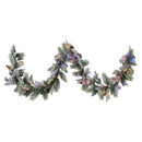 Christabelle 2.7m Christmas Garland Snowy with LED Lights Stamford Spruce Tree Decoration Ornament - RnR Galore