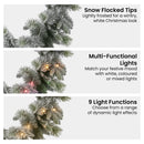 Christabelle 2.7m Christmas Garland Snowy with LED Lights Stamford Spruce Tree Decoration Ornament - RnR Galore