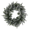 Christabelle 76cm Christmas Wreath Snowy Stamford Spruce with LED Lights Front Door Decoration Ornament - RnR Galore