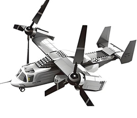 Christmas gift US Osprey Tiltrotor Aircraft Building Blocks Set, 460 Pieces Military Transport Model Kit for Kids Aged 6+ & Enthusiasts（Osprey tiltrotor aircraft） - RnR Galore
