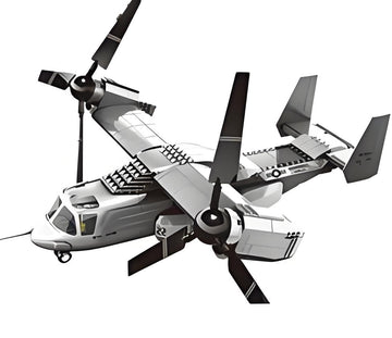 Christmas gift US Osprey Tiltrotor Aircraft Building Blocks Set, 460 Pieces Military Transport Model Kit for Kids Aged 6+ & Enthusiasts（Osprey tiltrotor aircraft） - RnR Galore