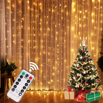 Christmas Lights Curtain Garland - RnR Galore