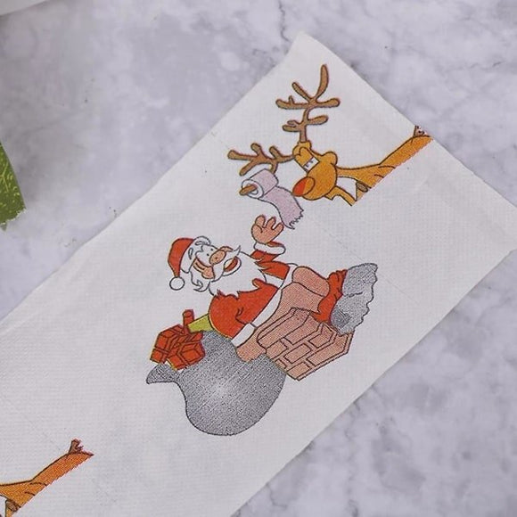 Christmas Toilet Paper 5 Rolls for Home Office Restroom Holiday Decor - RnR Galore