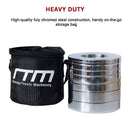 Chrome Metric Fractional Olympic Weight Plates 0.25 to 1kg Set - RnR Galore