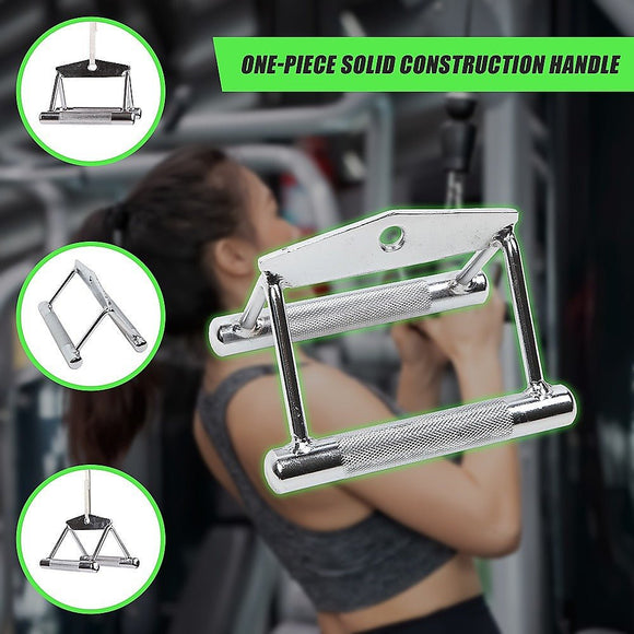 Close Grip Seated Row Handle – Triangle Cable Attachment Bar for Gym Machines - RnR Galore