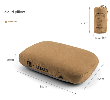 Coffee Reversible Memory Foam Travel Pillow - All - Season Comfort Neck Support for Deep Sleep & Portability - RnR Galore