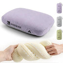 Coffee Reversible Memory Foam Travel Pillow - All - Season Comfort Neck Support for Deep Sleep & Portability - RnR Galore
