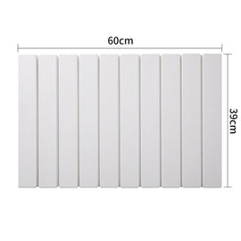Collapsible Diatom Mud Bath Mat - Quick Dry, Non - Slip, Odor - Free Absorbent Pad(white) - RnR Galore