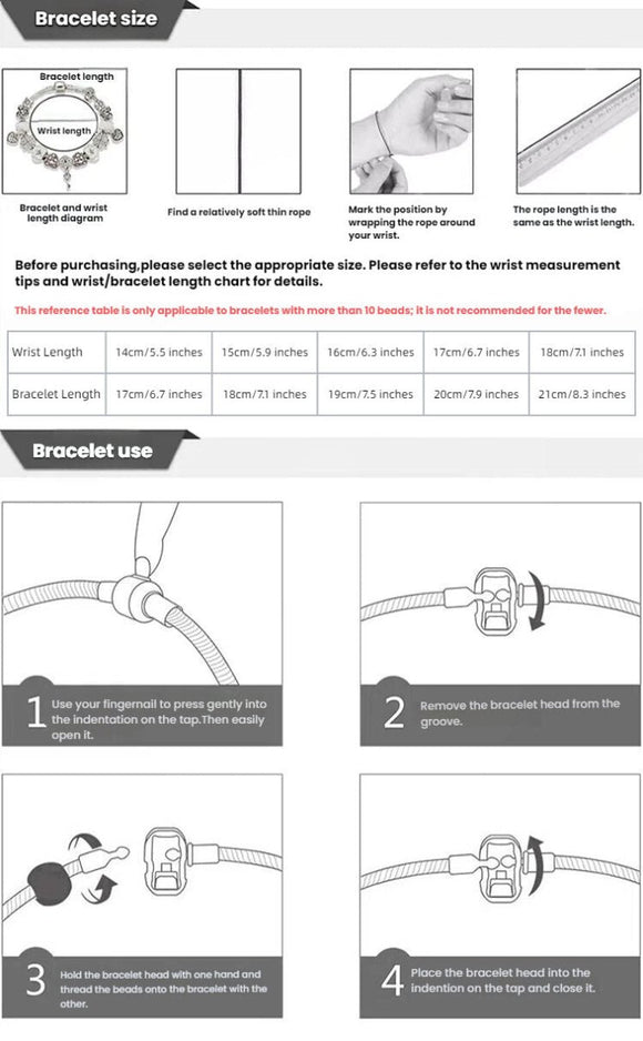 Colorful Cat Eye Glass Bead Clover Pendant Bracelet(19cm) - RnR Galore