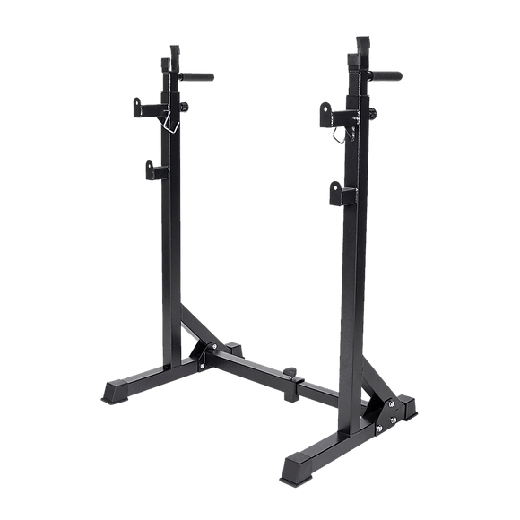 Commercial Squat Rack Adjustable Pair Fitness Exercise Weight Lifting Gym Barbell Stand - RnR Galore