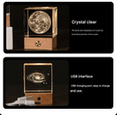 Constellation Luminous 3D Crystal Cube Night Light - Laser Engraved Artwork with Solid Wood Base - RnR Galore