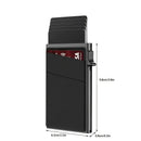 Contemporary Acrylic RFID Blocking Card Holder - Minimalist Business Wallet for Men, Automatic Pop - Up, 1pc - RnR Galore