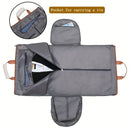 Convertible Travel Garment Bag Large Duffel Suit Carrier with Shoe Compartment & Hidden Backpack Straps Waterproof Light Pink - RnR Galore