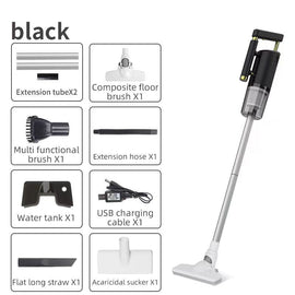 Cordless 2 - in - 1 Handheld & Stick Vacuum Cleaner - Powerful Suction, Washable Filter, Multi - Tool Kit(black) - RnR Galore