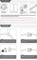 Cute Heart - shaped Beaded Bracelet with Rhinestones(17cm) - RnR Galore